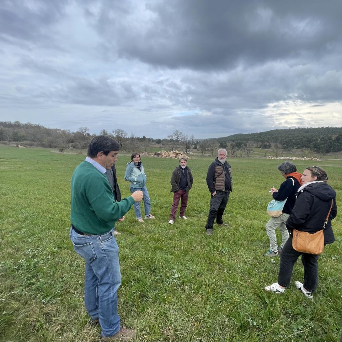 Elus et partenaires présent.e.s lors du COPIL - Visite terrain